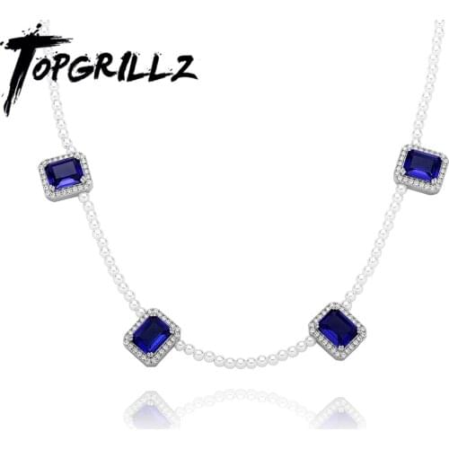 Женские ожерелья из жемчуга TOPGRILLZ China At AliExpress