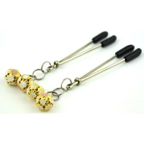 SM sex Stainless steel adult products alternative toys to take the bell milk clip,nipple,nipple clamp,Breast folder