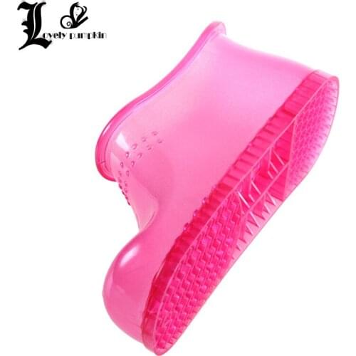 Mecebom Winter Home Rubber Flat Heel Wedge Platform Foot Bath Massage Beads Shoes Loafer Ankle Boot Moccasin Zapatos Mujer LP087