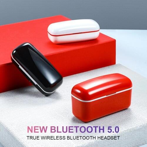 TWS Bluetooth V5.0 Earphones Wireless Charging Headphones HIFI Stereo HIFI Mini In-ear Sports Earphone With Mic Charging Box