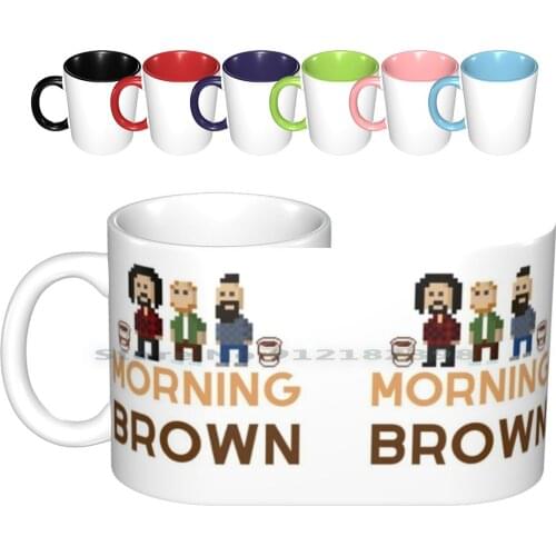 Morning Brown Aunty Donna Mug Ceramic Mugs Coffee Cups Milk Tea Mug 1999 Aunty Donna Australia Comedian Manbost Manbeast Broden