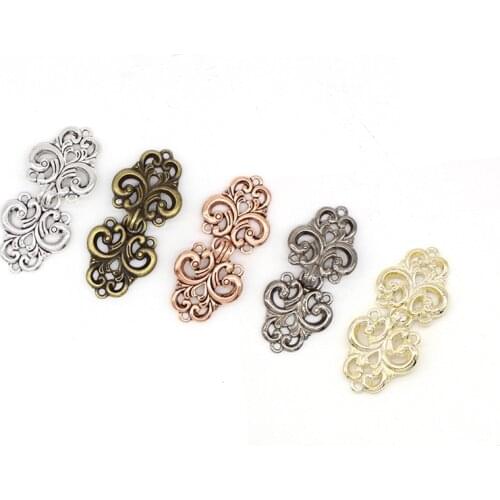 Women Girls Decorative Shiny Crystal Cape Cloak Clasps Fasteners Pair Buckle Brooch Clip Vintage Cardigan Collar Clips Holder