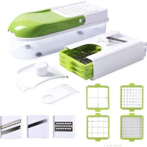 1PC Multifunction Vegetable Slicer blade replaceable Manual Potato Peeler Carrot Grater Dicer Kitchen Vegetable Cutter QA 075