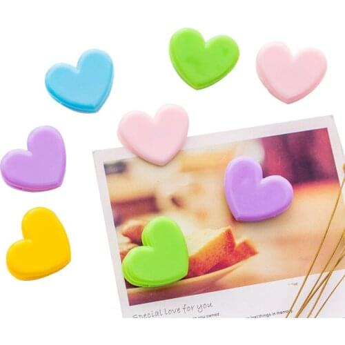 10Pcs/lot Kawaii Mini Pink Love Spring Clip for Girls Photo Decoration Folder Paper Clip Cute Office Stationery School Supplies