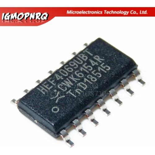 10pcs CD4069UBM CD4069 HEF4069UBT HEF4069 SOP-14 Multiplexer Switch ICs S Diff 4-Ch