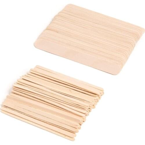 10Pcs Disposable Wooden Waxing Stick Wax Bean Wiping Wax Tool Hair Removal Beauty Bar Body Beauty Tool Tongue Depressor