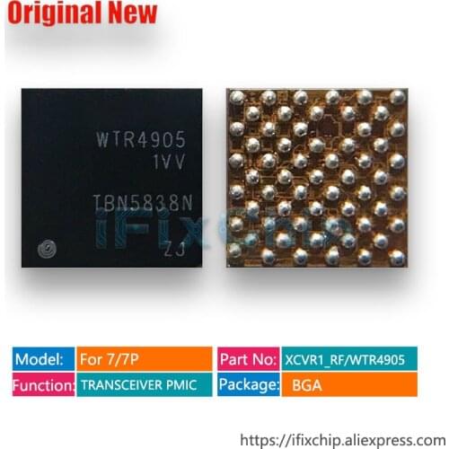 2pcs/lot XCVR1_RF/WTR4905 1VV for iPhone 7/7plus/7 plus Intermediate frequency IF Multimode LTE Transceiver PMIC