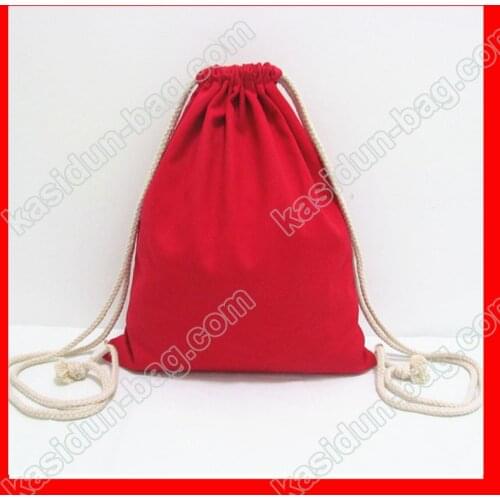 200pcs/lot) size 30x35cm 12oz red canvas fabric kids drawstring backpack DIY paiting