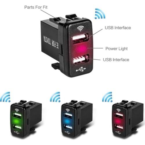 40x22mm Bluetooth GPS Locator 12V 24V Dual USB Car Charger Adapter For Toyota Oct10 Drop Ship Dropshipping