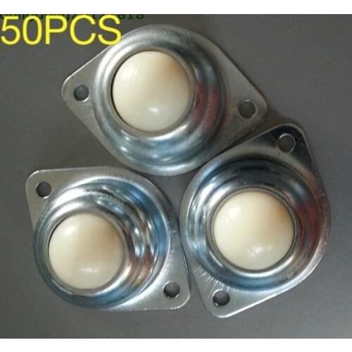 50PCS/LOT 25.4mm Nylon Beads Universal Ball Wheels Robot Cow Eyeballs Ball Caster