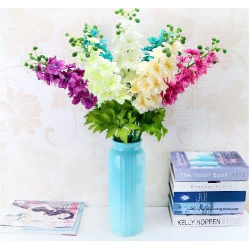 6Colors Silk Hyacinth artificial flowers delphinium for party home wedding vase decorations Fake plastic flower fake flowers