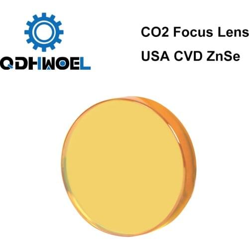 II-VI CVD ZnSe Focus Lens Dia. 38.1mm FL 127 190.5mm 5" 7.5" for HANS Trumpf Bystronics CO2 Laser Cutting Machine