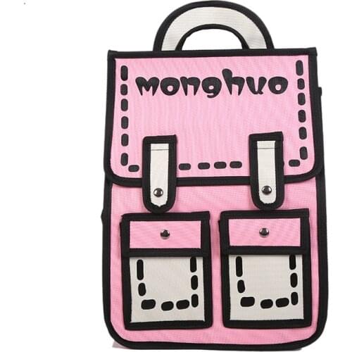 Preppy Style School Bags for Teenage Girls Kawaii Print Women Backpack Waterproof Travel Bagpack Canvas Shoulder Bags Rugzak