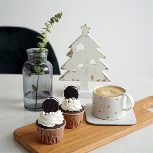 Fake cake for decoration model bar cafe bakery pastry dessert cake house store shop artificial simulation paper cup cake props