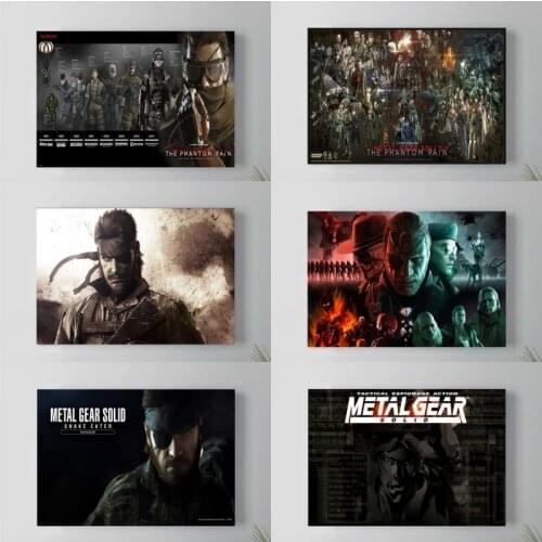 Metal Gear Solid Mgs Video Game Figure Poster And Print Canvas Art Painting Wall Pictures For Living Room Decoration Home Decor