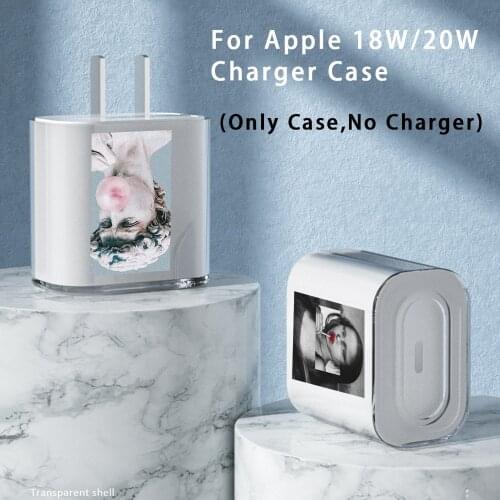 Soft TPU Painted Mona Lisa Case For Apple iPhone Charger 18W/20W Cases Only Cover Top Popular Colorful Charger Cover Shell