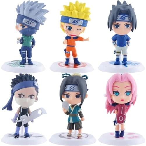 Naruto Toys Set Uzumaki Naruto Uchiha Sasuke Action Figure Blind Box Anime Model PVC Statue Collectible Toys