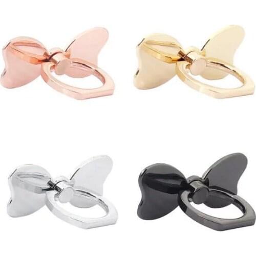 Wholesales 30pcs/lot Universal Mobile Phone Holder Pretty Bow-knot Phone Ring Holder Cell Phone Stand Finger Ring Holder Support