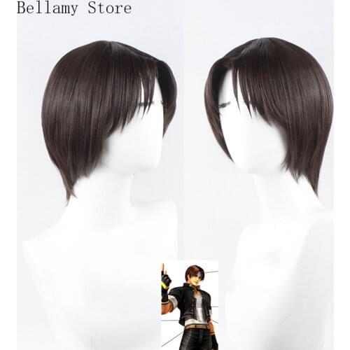 Game THE KING OF FIGHTERS Kyo Kusanagi Cosplay hairwear Wig+Wig Cap