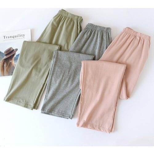 Pajama Pants Mens Summer Cotton Trousers Spring Casual Autumn and Winter Thin Long Loose Ladies Home Pants Pyjamabroek Dames