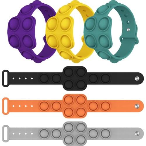 Pops bubble fidget its bracelet simple dimple toy anxiety sensory anti stress relief for autism adhd women men children kids