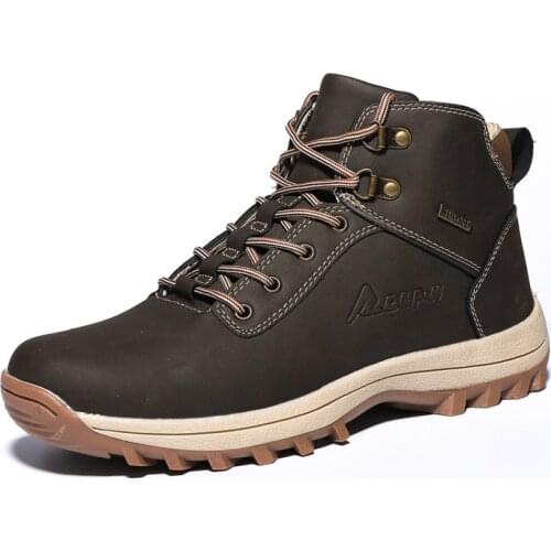 Plus Size Trend Autumn and Winter Outdoor Hiking England High Top Martin Boots Hiking Shoes Men Zapato Tenis De Seguridad Mujer