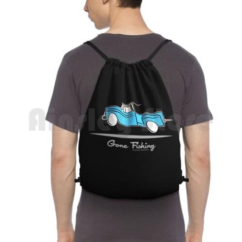 1964 Chevrolet Pickup Truck Gone Fishing Backpack Drawstring Bag Riding Climbing Gym Bag 64 1964 Chevrolet Truck Pick Up