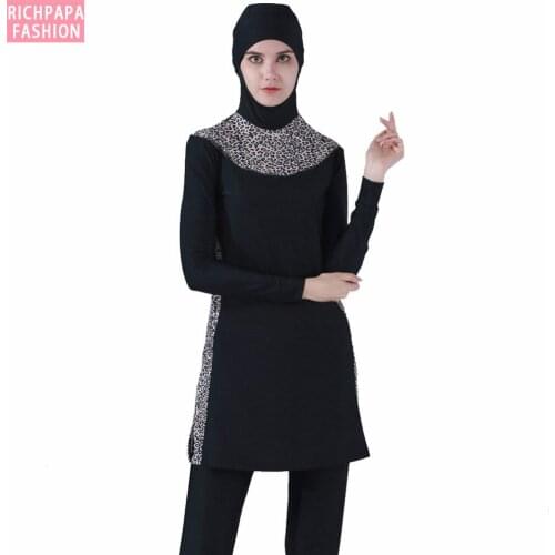 Modest Burkinis Muslim Swimwear Full Cover Conservative Swim Wear Plus Size musulman Hajib Islamic Swimsuit For Women