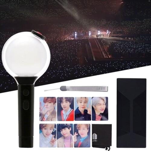 Kpop Light Stick Special Edition SE Map of the Soul Ver.4 Army Bomb Ver.3 Limited Concert Lightstick with Bluetooth Photo Cards
