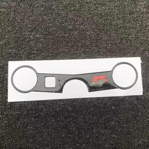 3D motorcycle Carbon-look Upper Triple Yoke Cover Protector Decal sticker Case For SUZUKI GSXR600 750 04-05 GSXR1000 03-04 K3