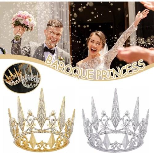 Jeweled Crowns Beautiful Headpiece Wedding Crown Wedding Tiaras Hair Accessories for Prom Birthday Costume Party LL@17