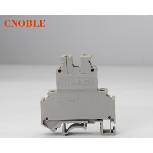 10pcs / box UKk5 DIN rail universal class PCB Terminal blocks double-deck