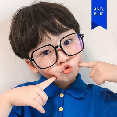 2021 anti radiation glasses Children Blue Light Blocking Glasses Girls Boys Transparent Computer Frame Uv400 Glasses KAB005