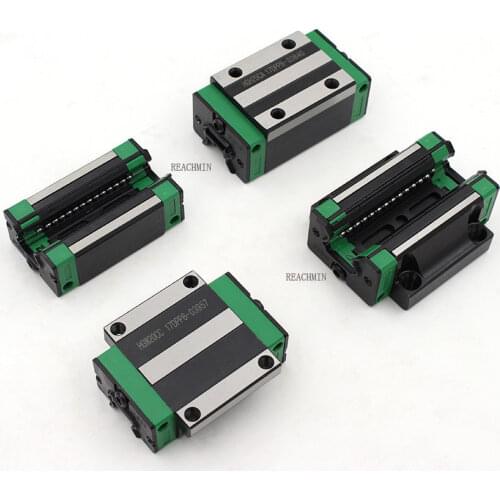 4 Pcs HGH15CA /HGW15CC /HGH20CA/HGW20CC Linear Block Bearing For Rails CNC Black green / Red green