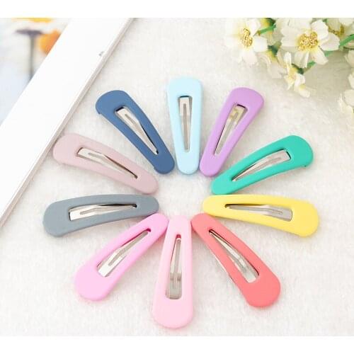 5Pcs 5cm Fashion Women Girls Hair Clip BB Hairpins Metal Barrettes Hair Holder Styling Tools Accessories For Daily Life