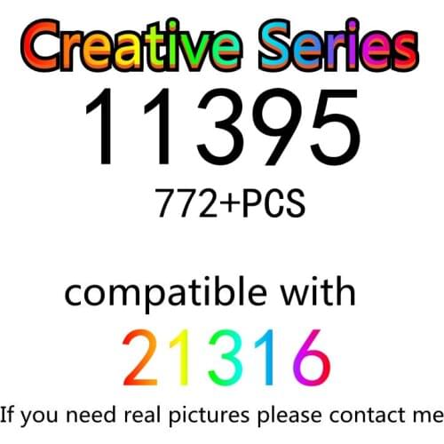 772PCS 11395 Building Block Toy Creative Series 21316 Assembled Building Block Childrens Toy Gifts