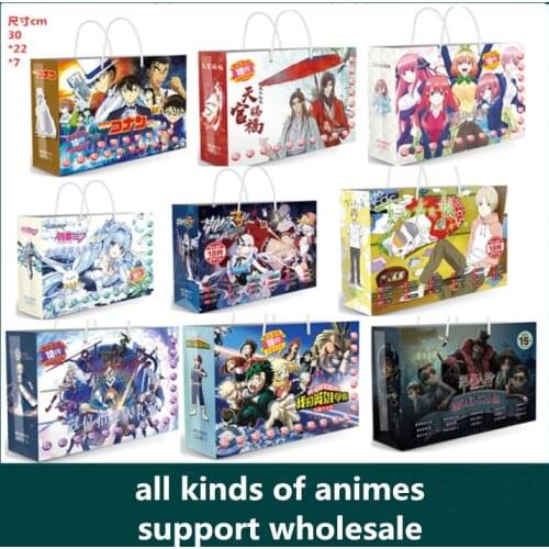 Anime Lucky Bag Gift Bag Cartoon Demon Slayer Toilet-bound Hanako-kun Sao Conan Tokyo Ghoul Genshin JOJO Collection bag Toy Gift