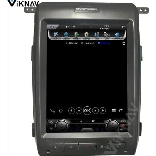 Android vertical screen car GPS navigation For-FORD F150 2011-2013 multimedia DVD player support carplay