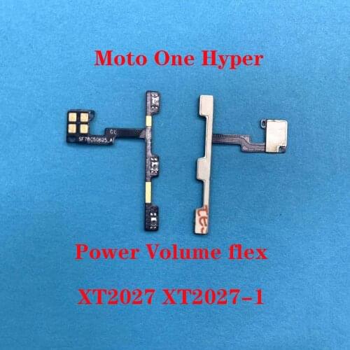 For Motorola Moto One Hyper XT2027 XT2027-1 Power Volume Key ON/OFF Button Switch Flex Cable