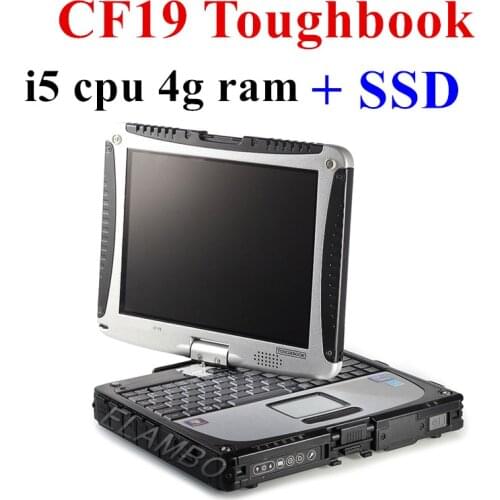2021 Hot Toughbook for Panasonic CF-19 CF19 CF 19 Laptop i5 cpu 4g ram support Alldata Mb Star Sd Connect C4 C5 C6 Software