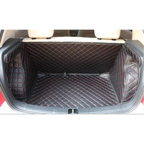 Good! Special trunk mats for Skoda Fabia 2014-2008 durable waterproof boot carpets liner for Fabia 2010,Free shipping