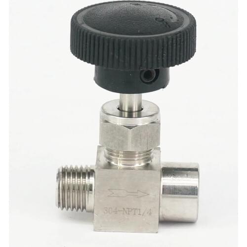 1/4" NPT Female to Male Needle Valve 304 Stainless Steel Flow Control