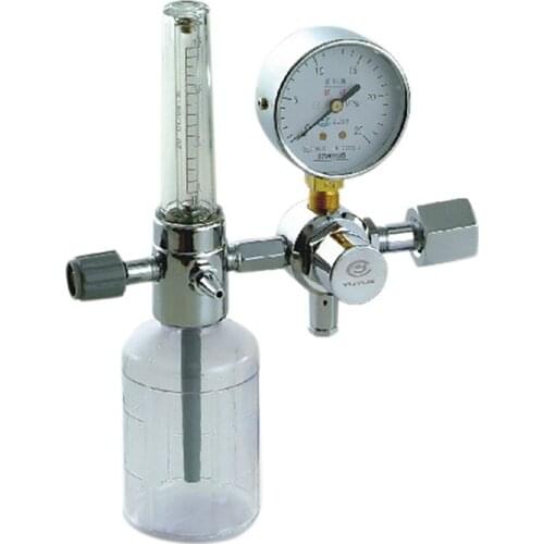 Oxygen Flow Meter Oxygen Flowmeter Pressure Gauge 0-10L/Min G5/8 Oxygen Pressure Valve Regulator