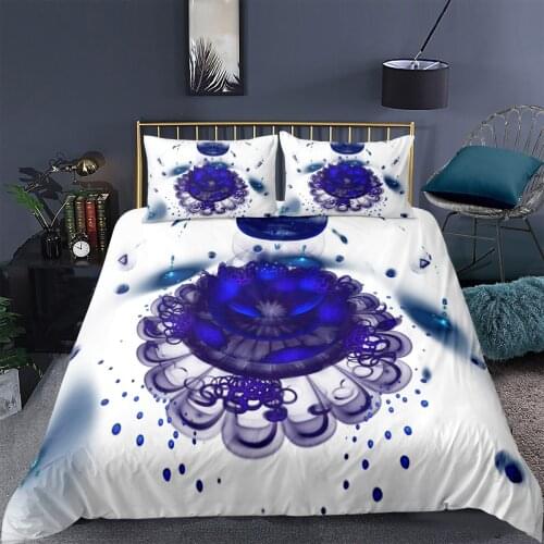 Colorful Floral Printed 3D Bedding Set Bedroom Soft Quilt Cover Duvet Cover Pillowcase Home Textiles Single Twin Queen King