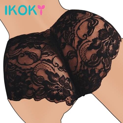 IKOKY Women Underwear For Sex Lace Sexy Thongs Erotic Lingerie Panties G-string High Waist Couple Flirt Tools Adult Product Shop