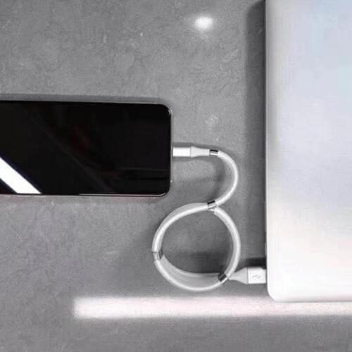 Magic Rope 3A Magnetic Cable for iphone X Android Type C Micro USB Magnetic Fast Charging Wire Automatically Retractable Cable