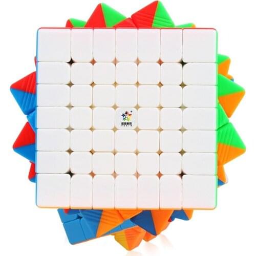YuXin ZhiSheng 7x7x7 Magnetic Magic Cube Speed Puzzle Competition Smooth Professional Educational Antistress 7x7 Cubo Magico Toy