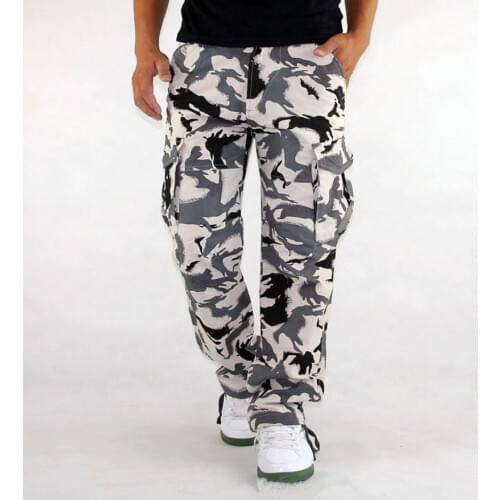 Mens Cargo Pants Millitary Clothing Tactical Pant Men Combat Camouflage Army Style Camo Workwear Trousers Plus Big Size S-XXXL