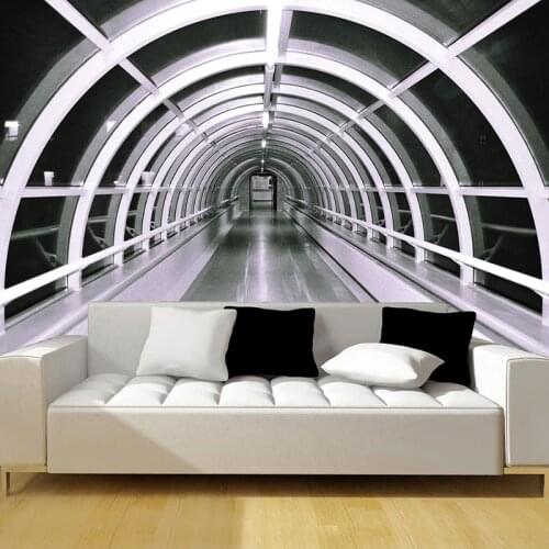 Custom Photo Modern 3D Architectural Space Creative Wall Painting Living Room Sofa TV Background Decor Picture Mural Wallpaper