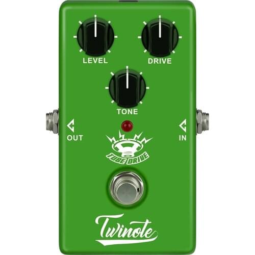 Twinote Tube Drive Overdrive Effect Pedal True Bypass Natural Sound Electric Guitar Effect Pedal Accessories Musical Instruments